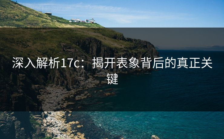 深入解析17c:揭开表象背后的真正关键 深入解析17c:揭开表象背后的真正关键